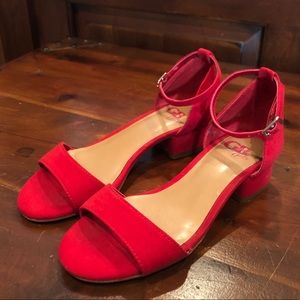 GB Girls Ankle-Strap Block-Heel Dress Sandals